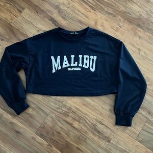 Shein Long-Sleeve Crop Top, Women’s Size S